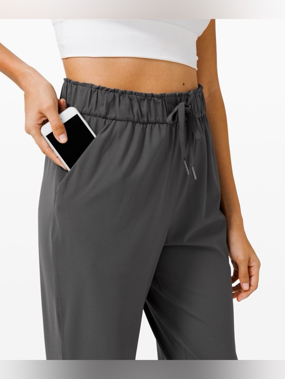 Lululemon On The Fly Pant in grey size 10 - Picture 3 of 13